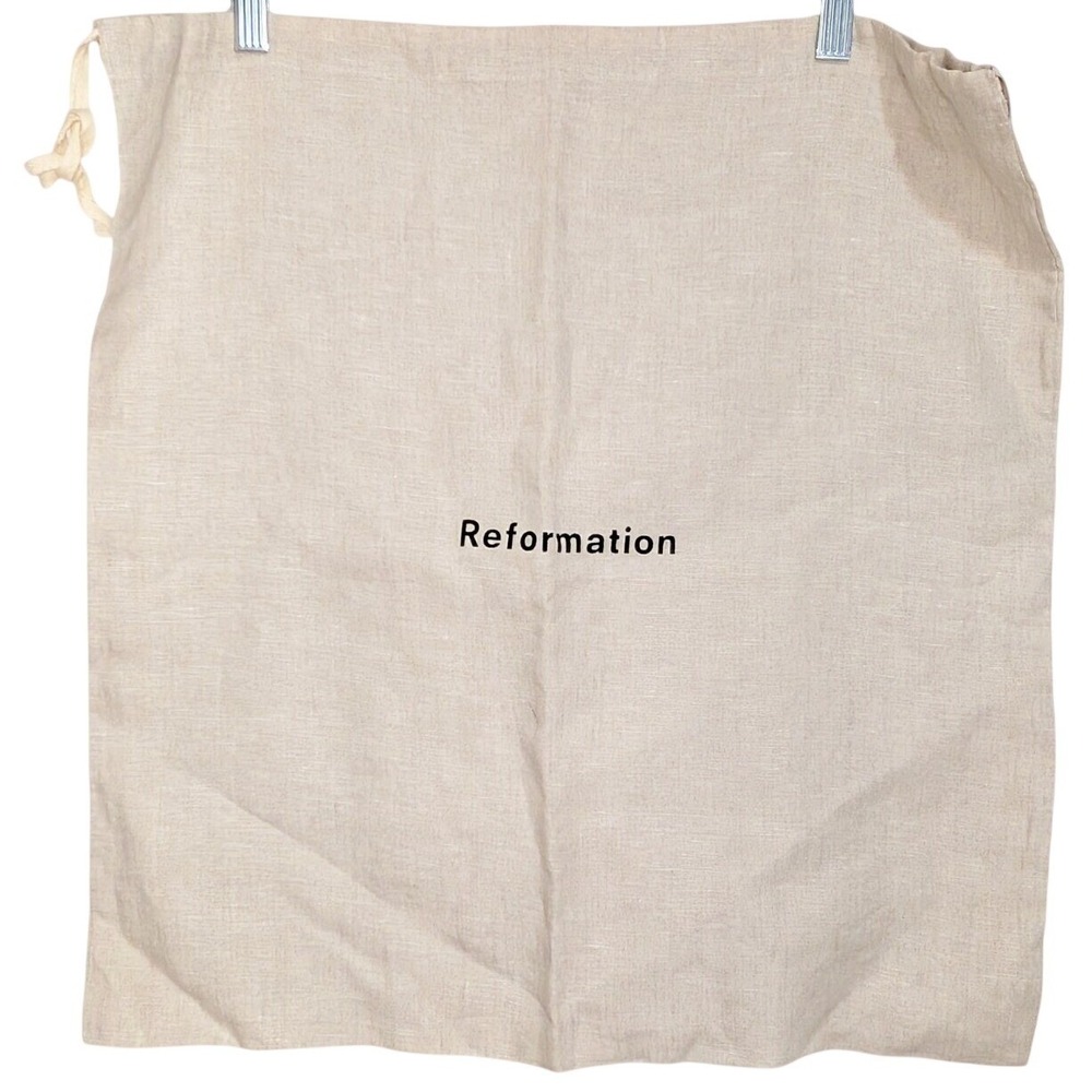 Reformation Linen Drawstring Dust Bag See Small Spot